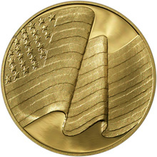 Náhled Reverzní strany - Zlatá uncová medaile George Washington