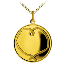 Náhled Reverzní strany - Zlatý medailonek na řetízku K narození dítěte 2012 s personifikací proof
