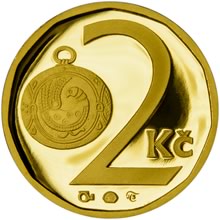 Náhled Averzní strany - 1995 - medaile motiv 2 KČ - Au Jablonex b.k.