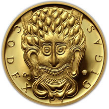 Náhled Averzní strany - Codex Gigas - sada zlatých medailí  - Proof