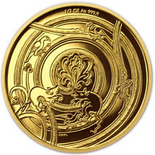 Náhled Reverzní strany - Codex Gigas - sada zlatých medailí  - Proof