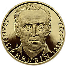 Náhled Averzní strany - František Hrubín - zlato 1 Oz