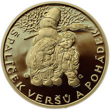 Náhled Reverzní strany - František Hrubín - zlato 1 Oz