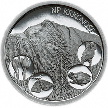 Náhled Reverzní strany - Národní parky České republiky - stříbrné medaile
