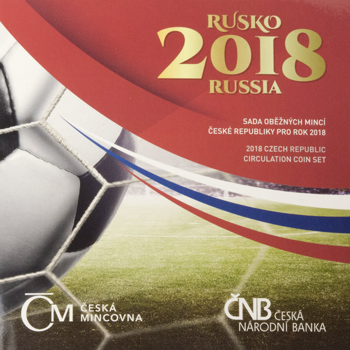 Náhled Averzní strany - Sada oběžných mincí Fotbal - Rusko 2018