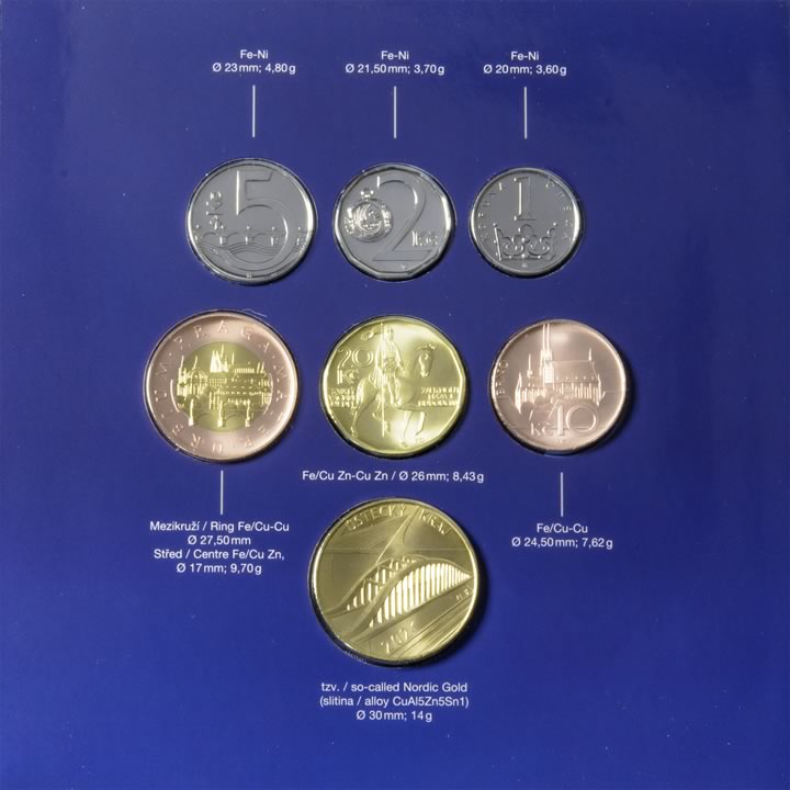 Náhled Reverzní strany - Sada oběžných mincí 2021 Ústecký kraj