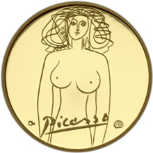 Náhled Reverzní strany - Pablo Picasso - Zlato