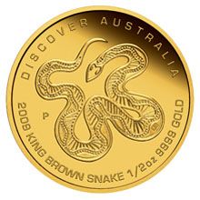 Náhled - Australia Dreaming King Brown Snake Au 1/2 Oz
