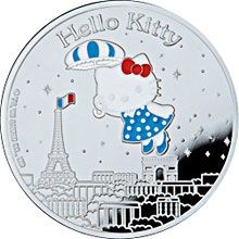 Náhled - Hello Kitty/Paris Ag 1,5 € Proof