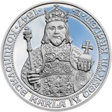 Náhled - 660 let od Korunovace Karla IV. českým králem - Ag patina
