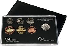 Náhled - Sada oběžných mincí 2011 kožený přebal  - provedení proof