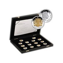 Náhled - 25th Anniversary pound 1 Silver Proof Collection
