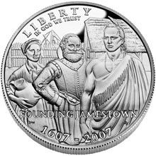 Náhled - Jamestown 400th Anniversary $1 Silver Coin