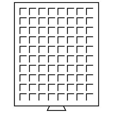 Náhled - Box se čtvercovými otvory 80 políček/24 x 24 mm
