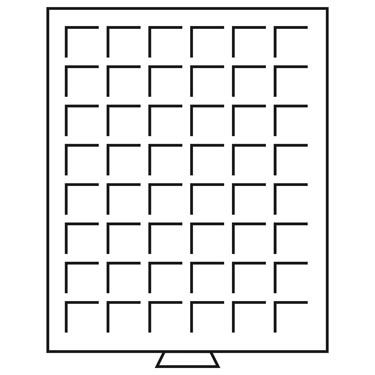 Náhled - Box se čtvercovými otvory 48 políček/30 x 30 mm