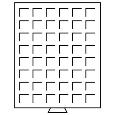 Náhled - Box MB se čtvercovými otvory 48 políček/28 x 28 mm