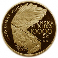 Náhled Averzní strany - 2000 - 10 000 Sk Bimilénium - proof