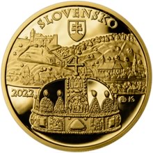 Náhled Averzní strany - 2022 - 100 € - Bratislavské korunovácie - 450. výročie korunovácie Rudolfa Au Proof