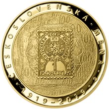 Náhled Reverzní strany - 2019 - Proof - Vznik československé měny