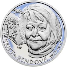 Náhled Reverzní strany - 2023 - 10 € Krista Bendová - 100. výročie narodenia Ag Proof