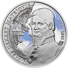 Náhled Reverzní strany - 2024 - 10 € Jozef Dekrét - Matejovie - 250. výročie narodenia Ag Proof