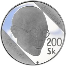Náhled Averzní strany - 1995 - 200 Sk 100. výročí narození Mikuláše Galandy  b.k.