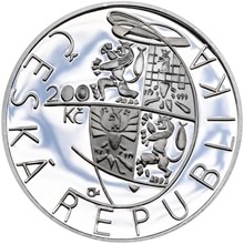 Náhled Averzní strany - 200 Kč 1999 200. výročí Akademie výtvarného umění v Praze