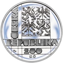 Náhled Averzní strany - 200 Kč 1999 100. výročí založení Vysokého učení tech. v Brně