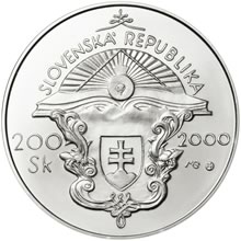 Náhled Reverzní strany - 2000 - 200 Sk Juraj Fándly - 250. výročí narození b.k.