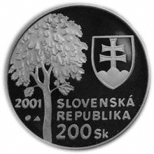 Náhled Reverzní strany - 2001 - 200 Sk  Alexander Dubček - 80. výročí narození b.k.