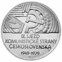 Náhled Averzní strany - 1979 -B.K. - 50 Kčs - IX. Sjezd KSČ
