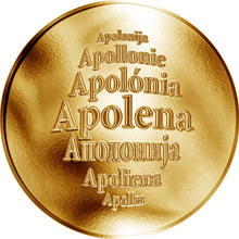 Náhled Reverzní strany - Česká jména - Apolena - zlatá medaile