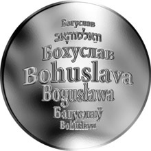 Náhled Reverzní strany - Česká jména - Bohuslava - stříbrná medaile