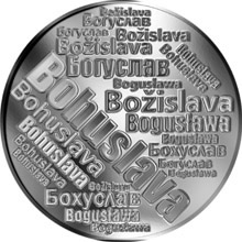 Náhled Reverzní strany - Česká jména - Bohuslava - velká stříbrná medaile 1 Oz