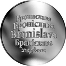 Náhled Reverzní strany - Česká jména - Bronislava - stříbrná medaile