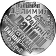Náhled Reverzní strany - Česká jména - Dalimil - velká stříbrná medaile 1 Oz