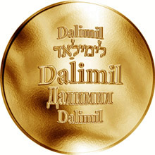 Náhled Reverzní strany - Česká jména - Dalimil - zlatá medaile
