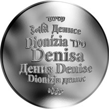 Náhled Reverzní strany - Česká jména - Denisa - stříbrná medaile