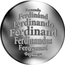 Náhled Reverzní strany - Česká jména - Ferdinand - stříbrná medaile