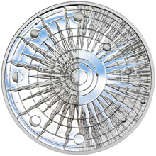 Náhled Reverzní strany - Galileo Galilei - 450. výročí narození stříbro patina