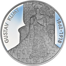 Náhled Averzní strany - Gustav Klimt - stříbro Proof