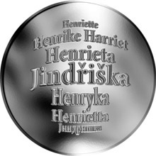 Náhled Reverzní strany - Česká jména - Jindřiška - stříbrná medaile