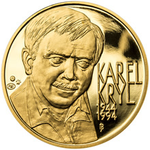 Náhled Averzní strany - Karel Kryl - 70 - 1/2 Oz zlato b.k.