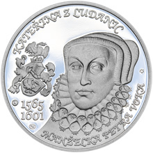 Náhled Averzní strany - Kateřina z Ludanic - 450. výročí narození stříbro proof