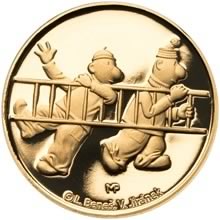 Náhled Averzní strany - ČT-Pat a Mat II. - 20 mm Au Proof