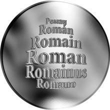 Náhled Reverzní strany - Česká jména - Roman - stříbrná medaile