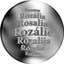 Náhled Reverzní strany - Česká jména - Rozálie - stříbrná medaile