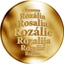 Náhled Reverzní strany - Česká jména - Rozálie - zlatá medaile