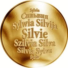 Náhled Reverzní strany - Česká jména - Silvie - zlatá medaile