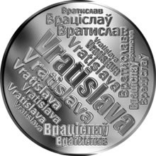 Náhled Reverzní strany - Česká jména - Vratislava - velká stříbrná medaile 1 Oz